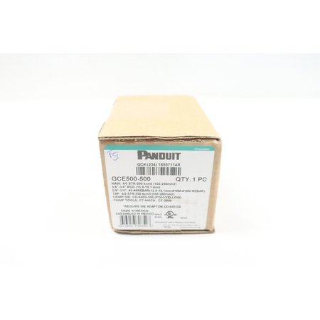 PANDUIT 4/0 Straight 5/8-3/4In Connector GCE500-500